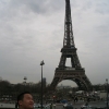 Looking at the Eiffel Tower